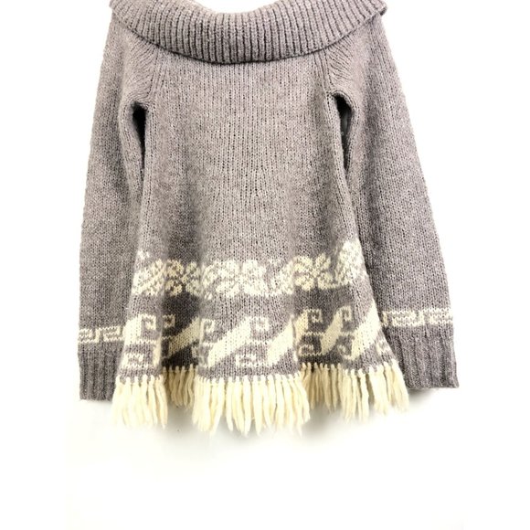 Free People Wool Blend Fringe Tunic Sweater - Picture 5 of 6